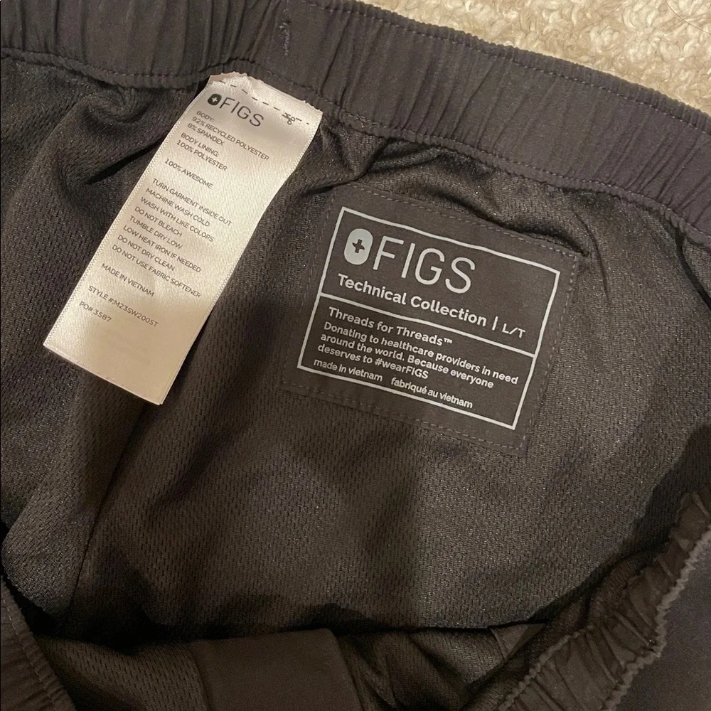 Figs Slim Cairo FREEx Lined Cargo Scrub Pants Size L/T